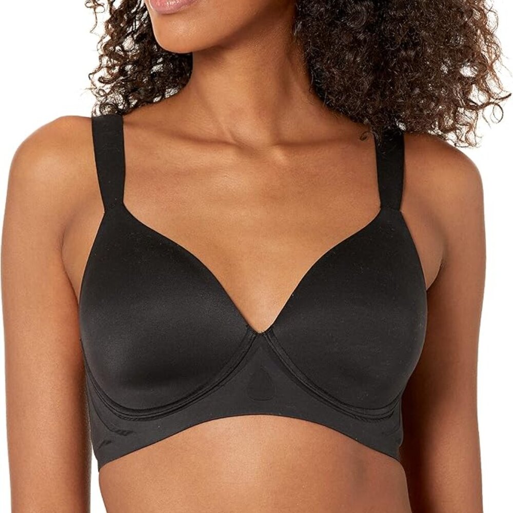 Bali Comfort Revolution Ultimate Wireless Support Black Bra Medium